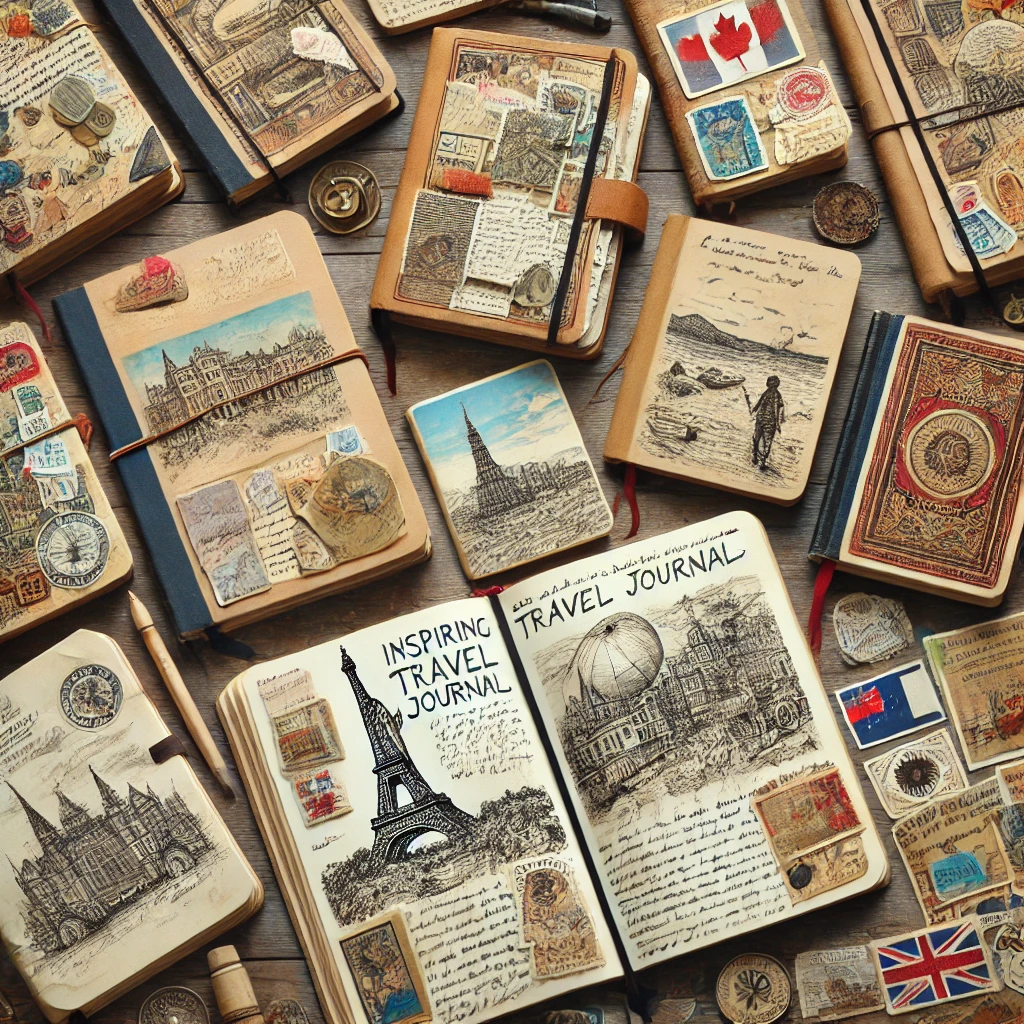 Exemples de carnets de voyage célèbres et modernes.