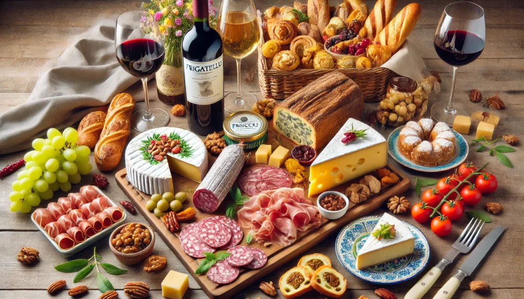 Assortiment de plats traditionnels corses