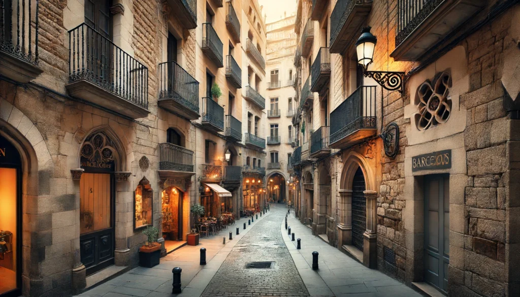 Ruelles médiévales du Quartier Gothique de Barcelone