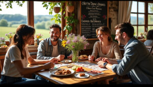 À Notre-Dame d’Aynès, gastronomie locale et partie de belote